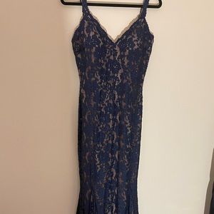 BRAND NEW JOVANI LACE OVERLAY BEADED gown . Purchased at Castel couture nj